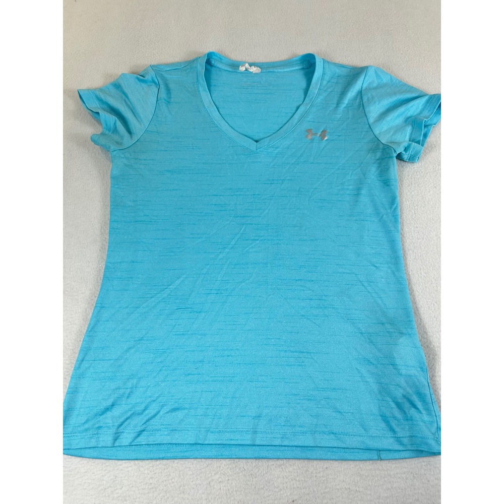 Under Armour T-Shirt Women‎ XS Blue HeatGear Athletic Workout Top